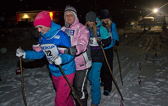 Team beim Schlaufenski-Rennen